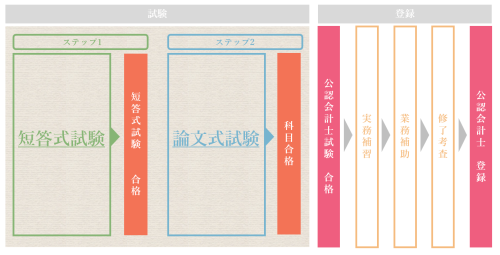 公認会計士試験の構造の図